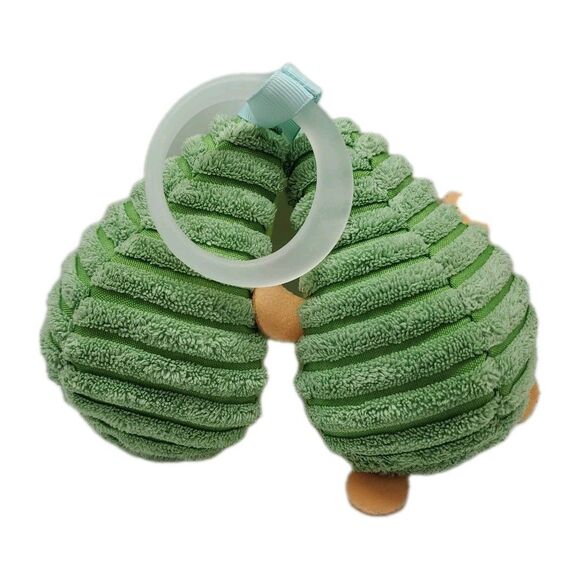 Skip Hop Green AVOCADO Hanging Rattle 5" Plush Stuffed Baby Stroller Toy 2017 - Picture 4 of 9